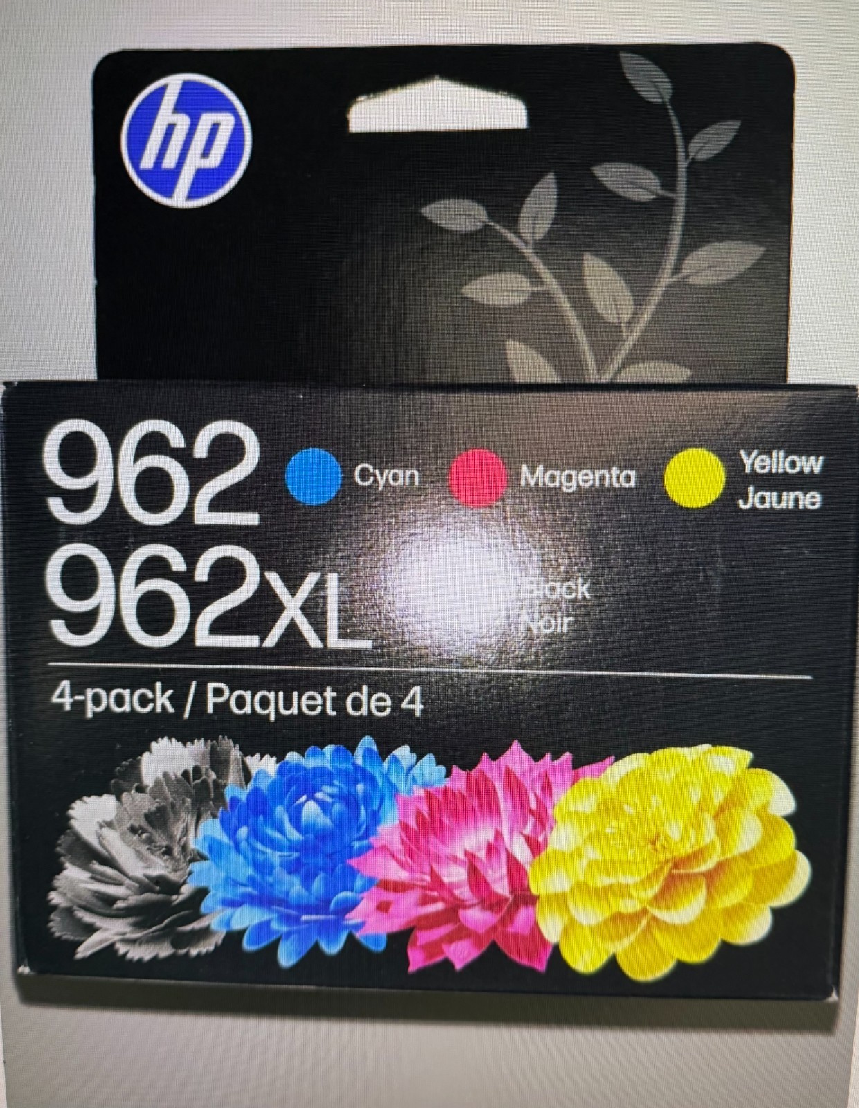 HP 962 962XL GENUINE INK CARTRIDGES 4 pack- Blk/ Yellow/Mag/Cyan, EXP. 2/2028