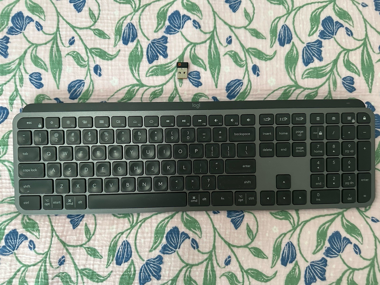 2x (pair) Logitech MX Keys Wireless Keyboard w/ USB Receiver, Black