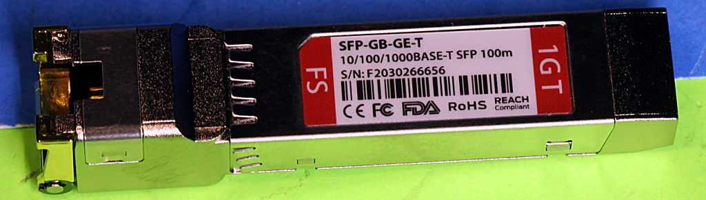 SFP-GB-GE-T FIBER STORE FS Cisco GLC-T Compatible 1000BASE-T SFP Copper RJ-45