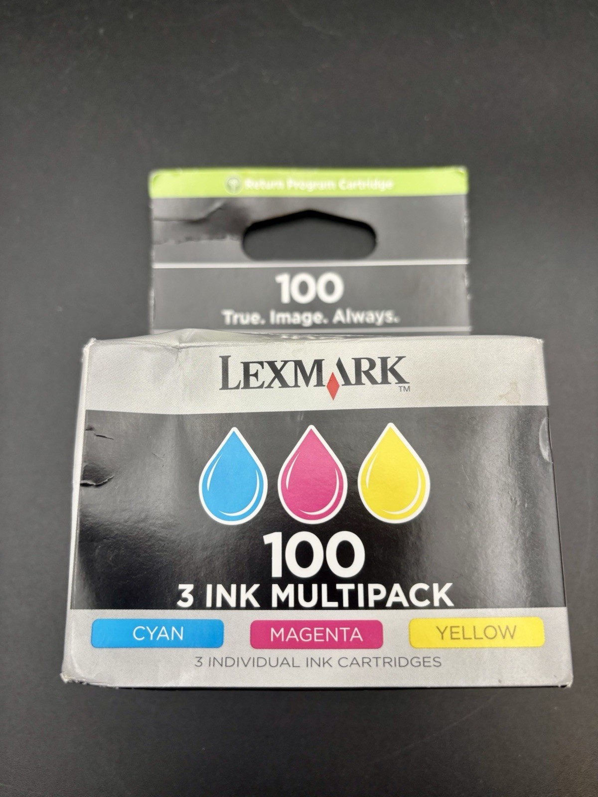 Genuine Lexmark 100 Multi Pack Ink Cartridges Cyan Magenta Yellow Color Printer