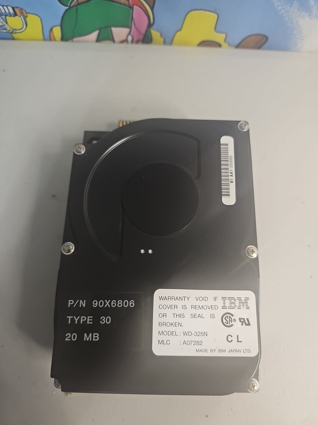 IBM P/S 2 20MB HDD, P/N 90X6806, TYPE 30, MLC: A07282 Untested*** 