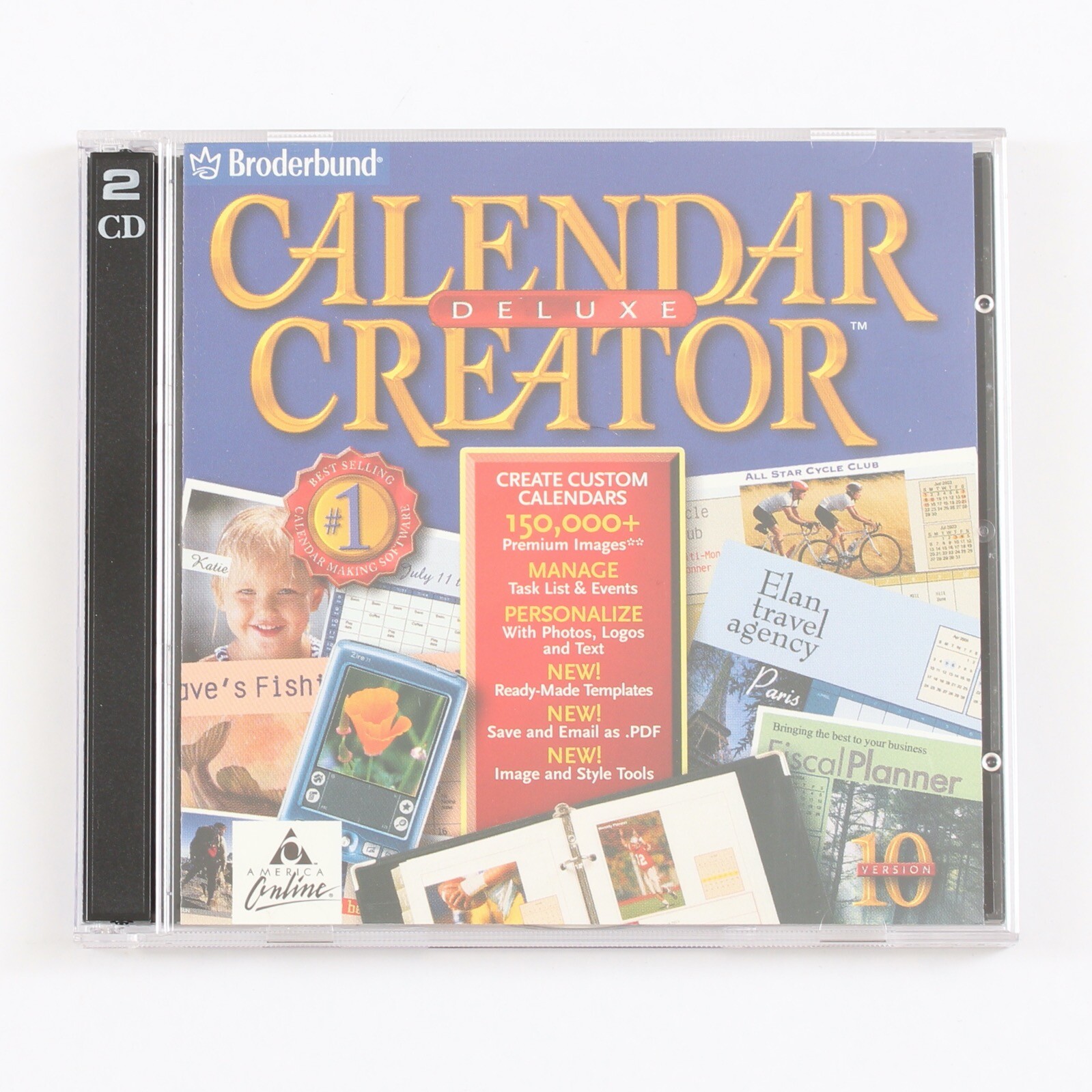 Calendar Deluxe Creator (Broderbund Software) for Vintage Windows 95 PCs