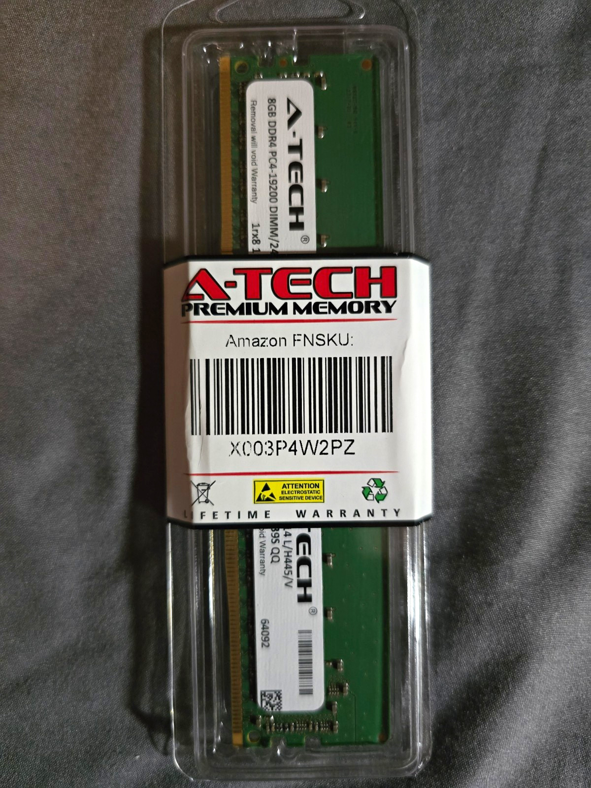 Lot Of 21 A-Tech 8GB DDR4-2400 PC4-19200 288-Pin DIMM Non-ECC RAM Module