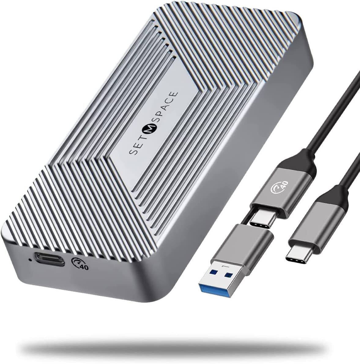 40 Gbps USB 4.0 M.2 NVMe SSD Enclosure External Compatible For Thunderbolt 3 4
