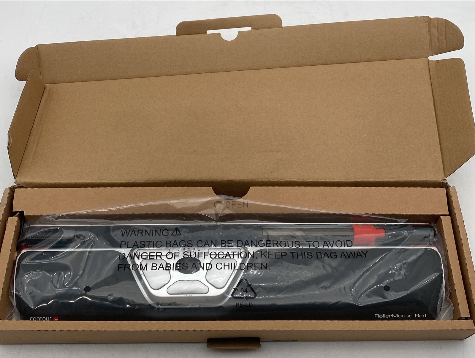 New Open Box Contour Design RM-Red RollerMouse Red USB Ergonomic Mouse