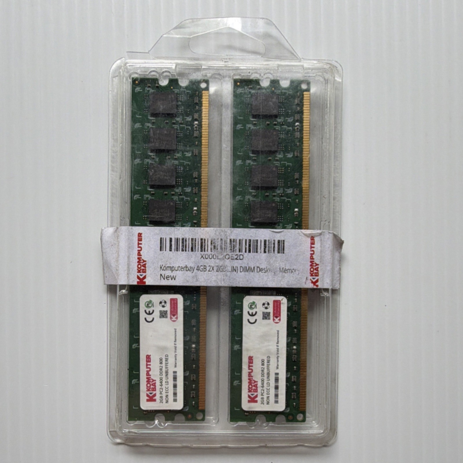 Komputerbay 4GB (2x2GB) PC2-6400 DDR2-800 DIMM Non ECC Unbuffered Memory