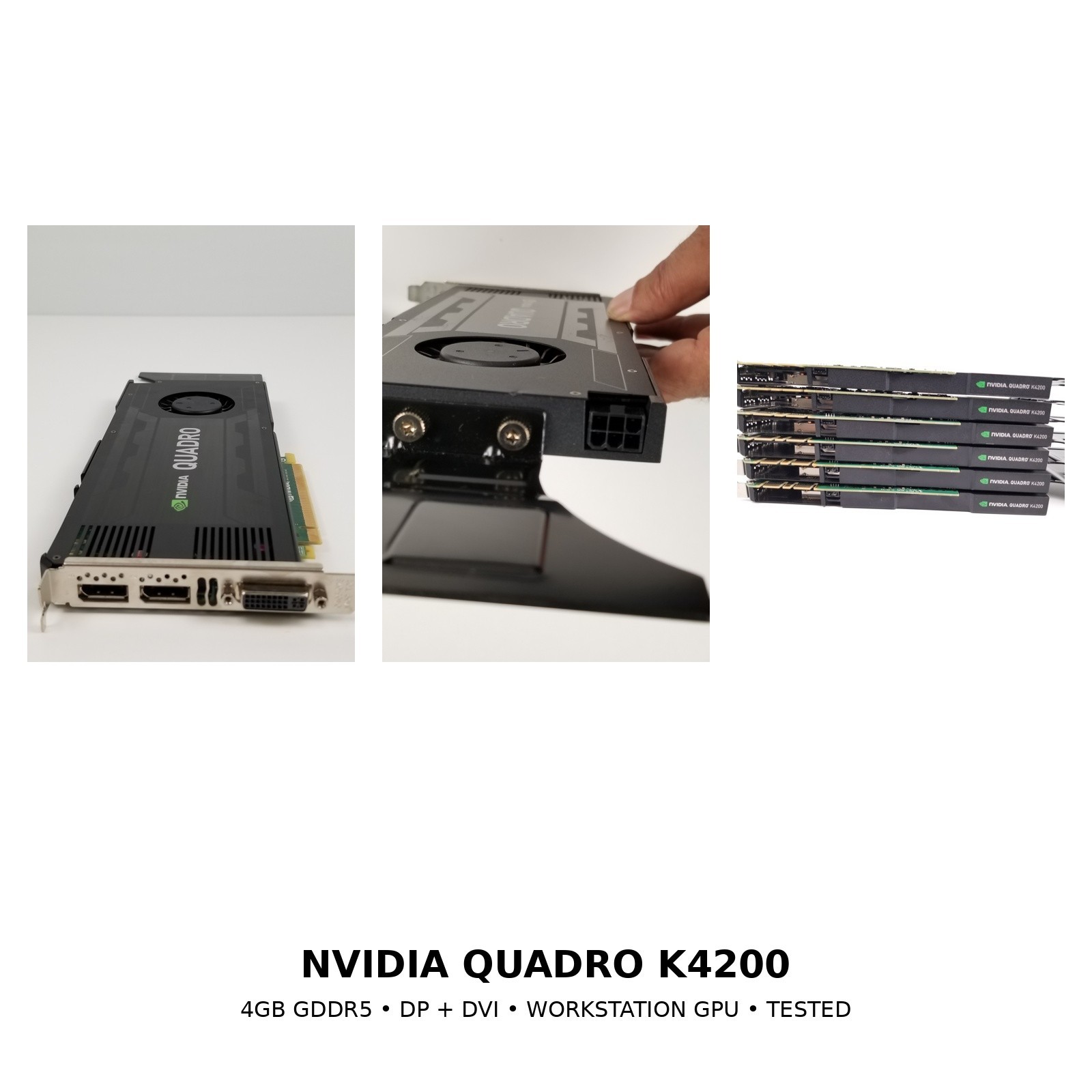 NVIDIA Quadro K4200 4GB GDDR5 PCIe Workstation GPU DP DVI Tested