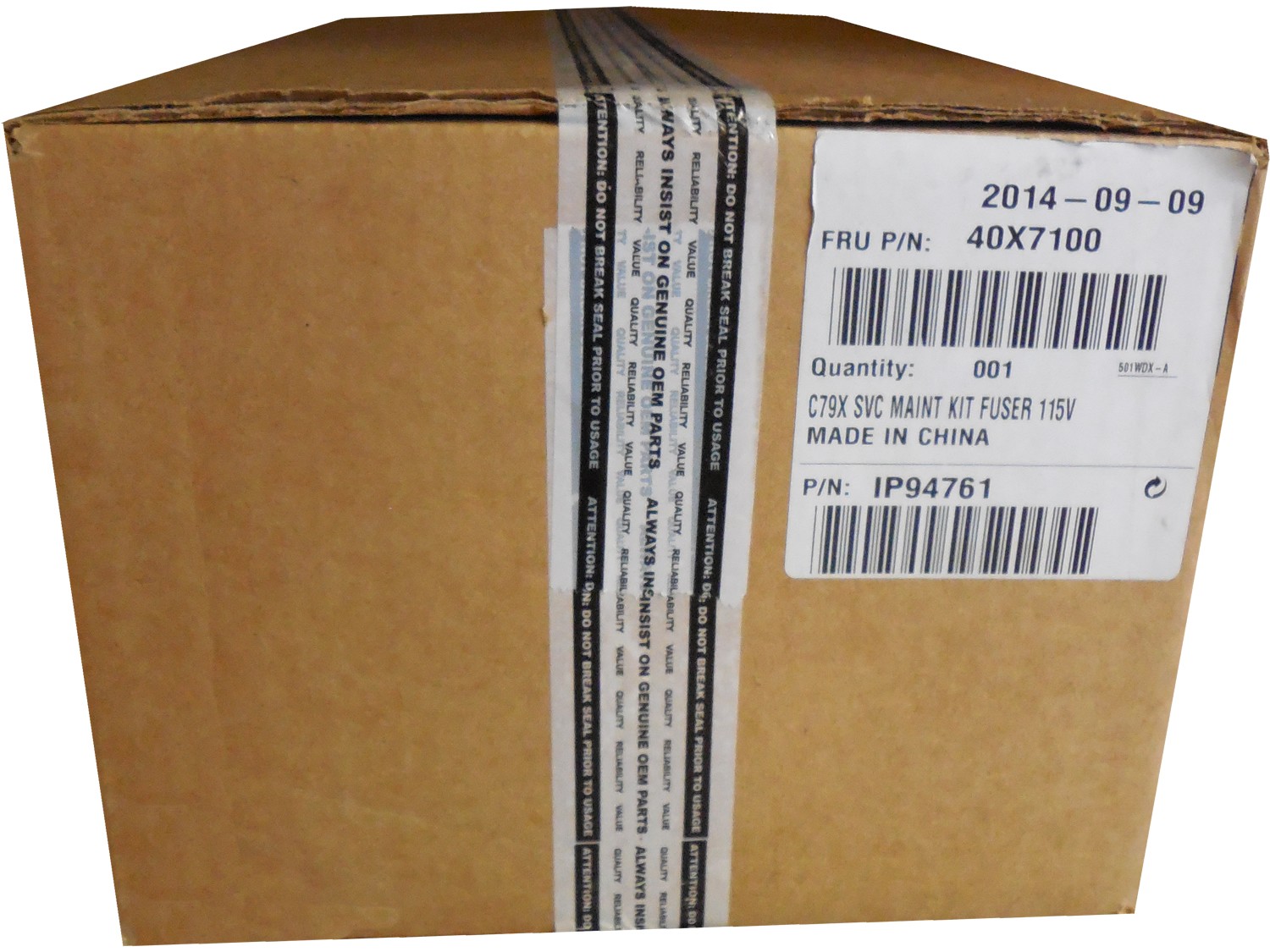 Lexmark 40X7100 Fuser Maintenance Kit 110V-127V Genuine OEM Original *