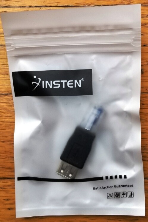 INSTEN Male USB Type A / MALE RJ45 Ethernet Connector Plug Brand New Adapter
