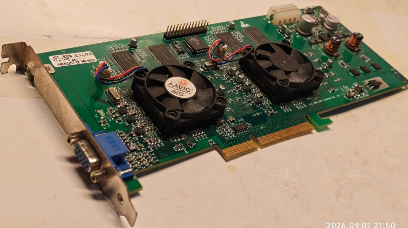 3Dfx AGP 3D Graphics Card Voodoo5 5500 Napalm VSA-100 (210-0413-001) 64 MB SDRAM