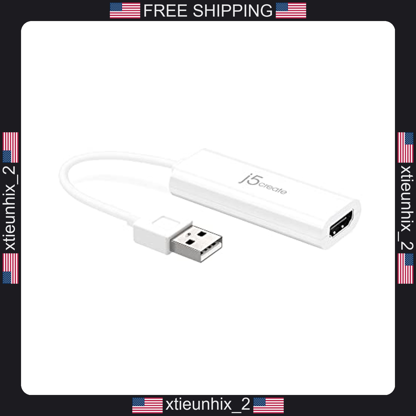 j5create USB to HDMI Display Adapter 1080P External Graphics Converter