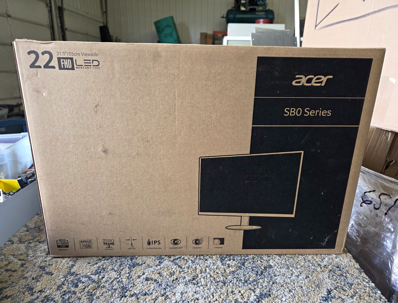 Acer SB0 Series 22in IPS Monitor 1920x1080 HDMI Slim Bezel Flicker-Free