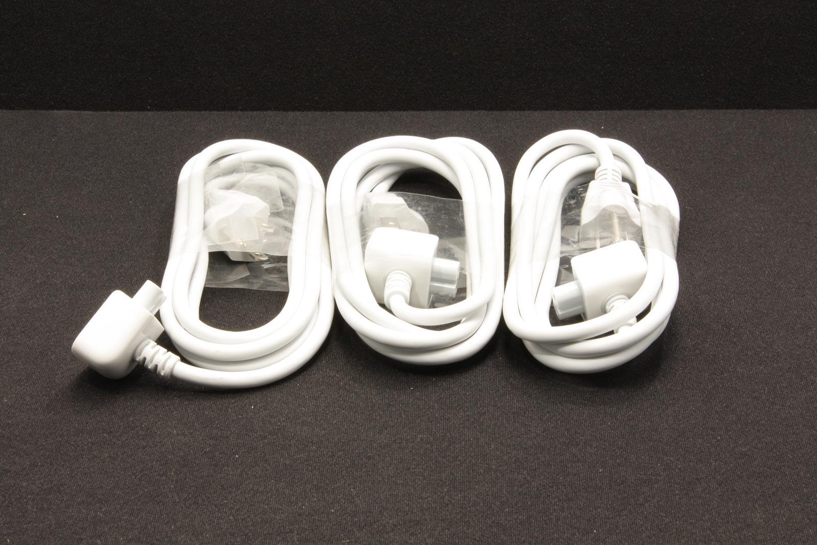 3X OEM Original Apple MacMacbook Power Cord Extension Plug Volex PS204 SKU194007