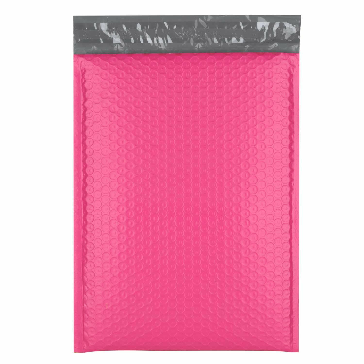 250 #0 Pink Poly Bubble Mailers Envelopes Bags 6.5x10 Extra Wide CD DVD