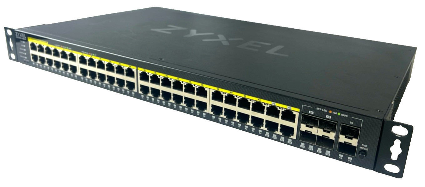 ZYXEL GS1920-48HPv2 - 48-Port Gigabit Nebula Smart Cloud Managed PoE Switch