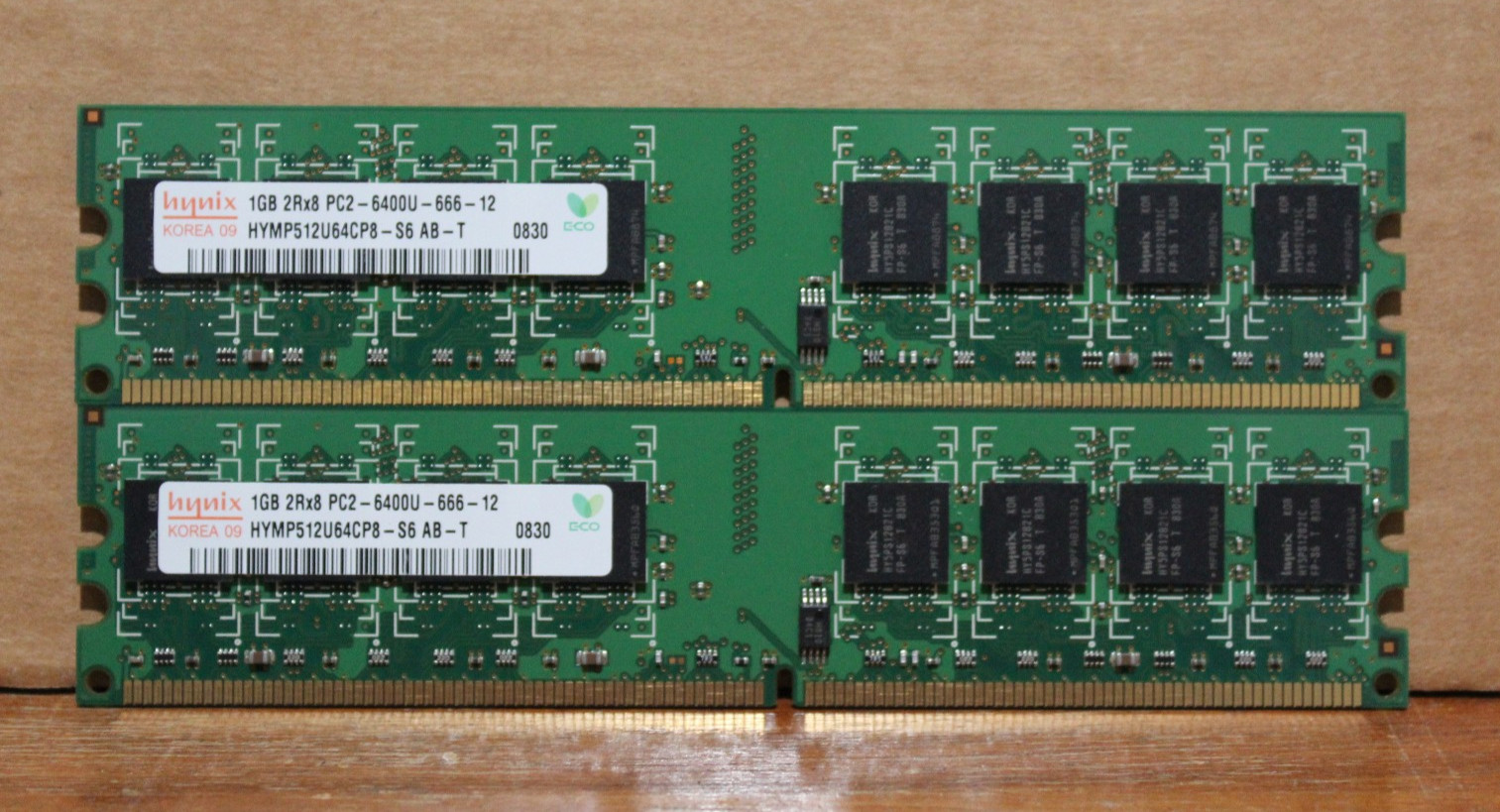 Hynix 2GB (2x1GB) 2Rx8 PC2-6400 DDR2-800 Desktop RAM Memory HP 404574-888
