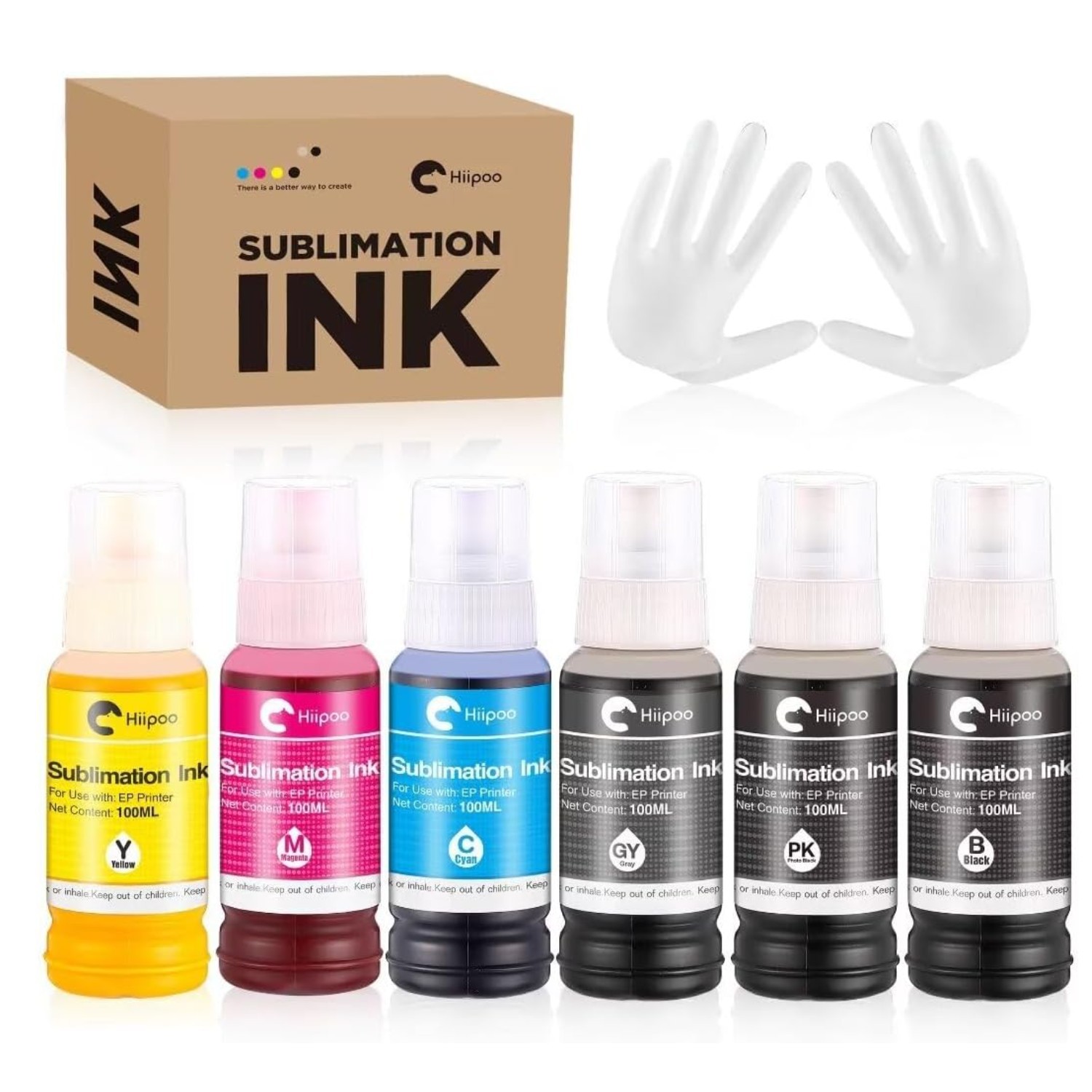 600ML Sublimation Ink For ET-8500 ET-8550 Wide-Format Supertank Printers Heat