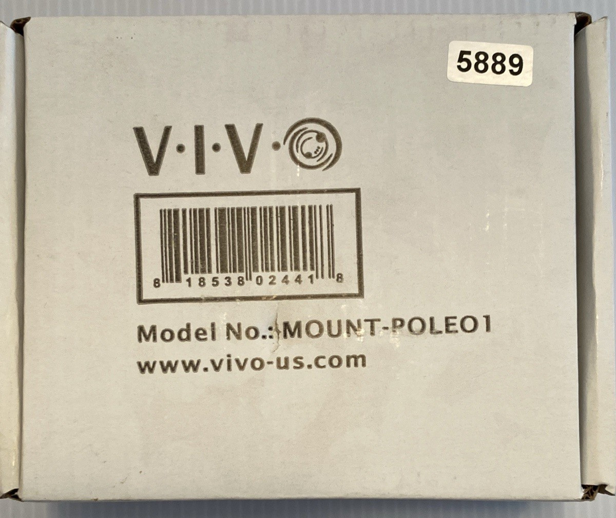 NEW | VIVO Mount-Pole01 Bracket Pole Mount - VESA 75x75mm and 100x100mm | Black
