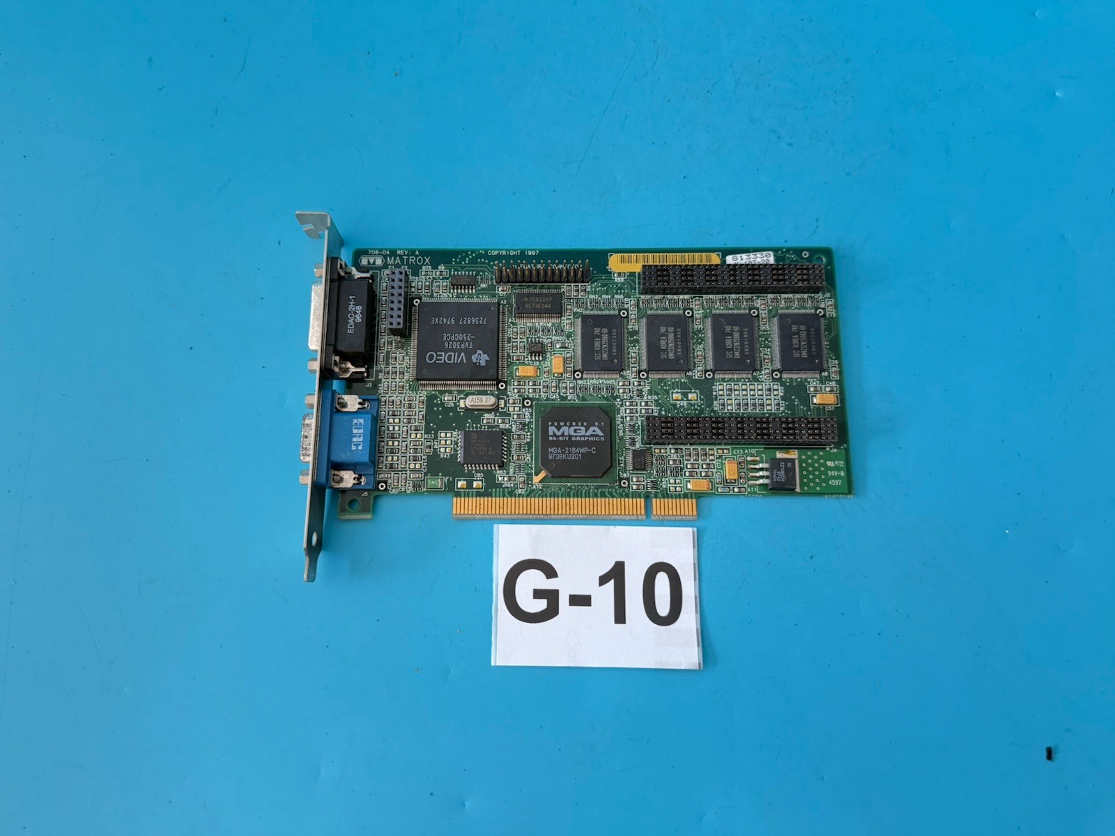 Vintage Matrox Millennium MGA 1064SG PCI Graphics Video Card 2MB VRAM, TI TVP302