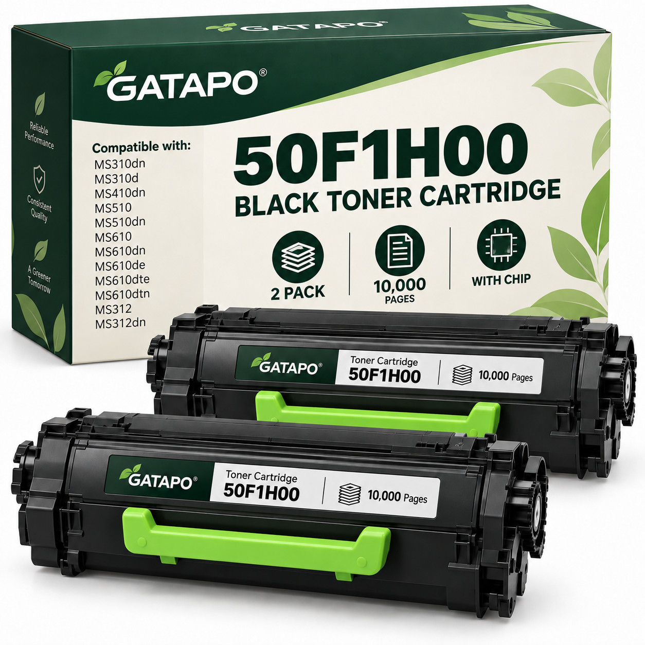 50F1H00 High Yield Toner Cartridge for MS510dn MS610dn, MS610de, MS610dte