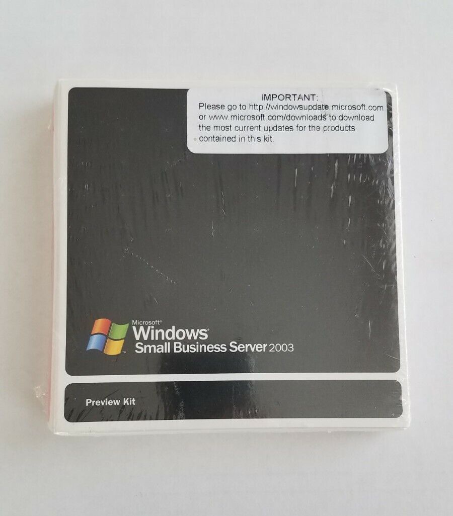 Vintage Microsoft Windows Small Business Server 2003  Preview Kit