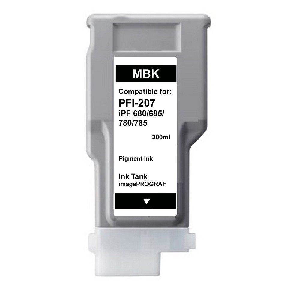PFI-207 Matte Black Ink Cartridge Fit Canon iPF680 IPF685 IPF780 IPF785 MBK