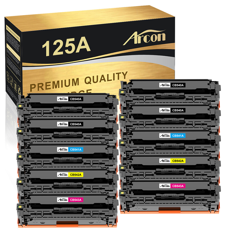 10 PK CB540A Toner Compatible With HP 125A LaserJet CP1215 CP1518ni CM1312nfi
