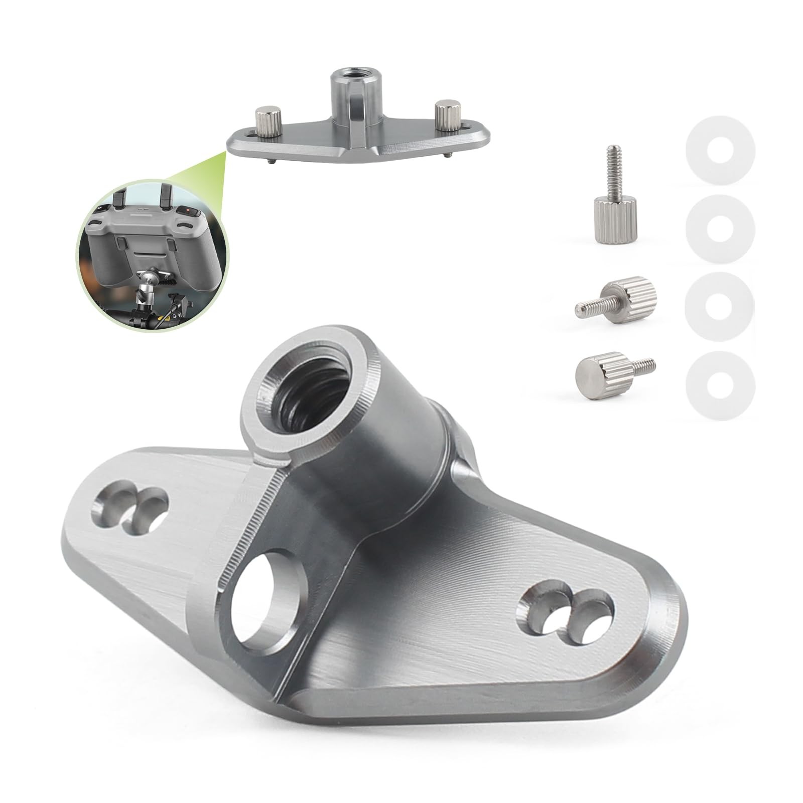 HBIHGHHONG Upgrade RC RC2 Bike Mount Adapter for DJI Mini 3/Air 3/Mini Silver