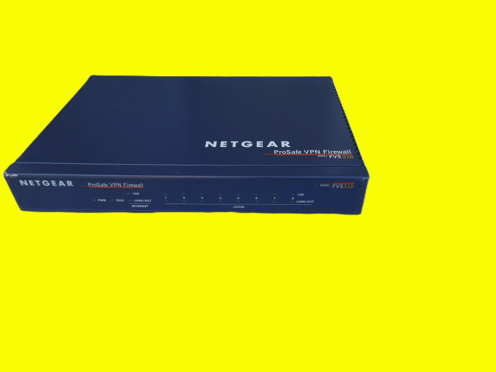 🍀 NEW DEMO NETGEAR ProSafe FVS318 VPN Firewall Router 8-Port Gigabit VPN