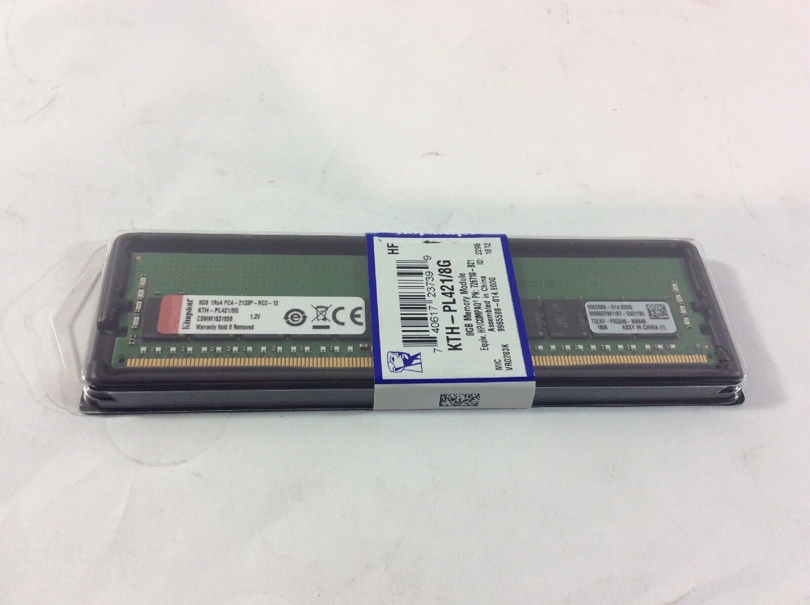 Kingston 8GB (1x8GB) KTH-PL421/8G DDR4 2133P  HP/Compaq Server NEW  -DG A6C
