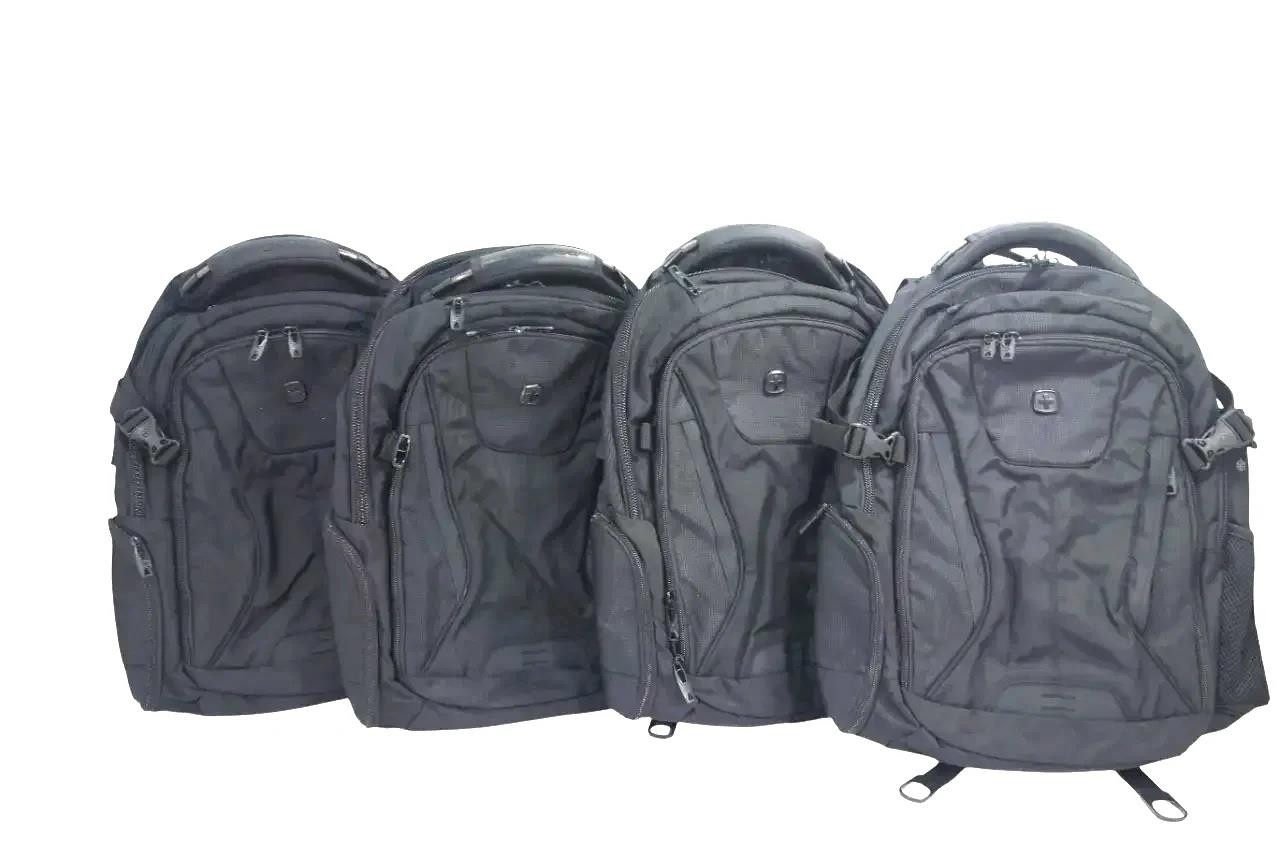 Lot of 4 Swissgear 5358 USB Scan Smart Laptop Backpack Black - 