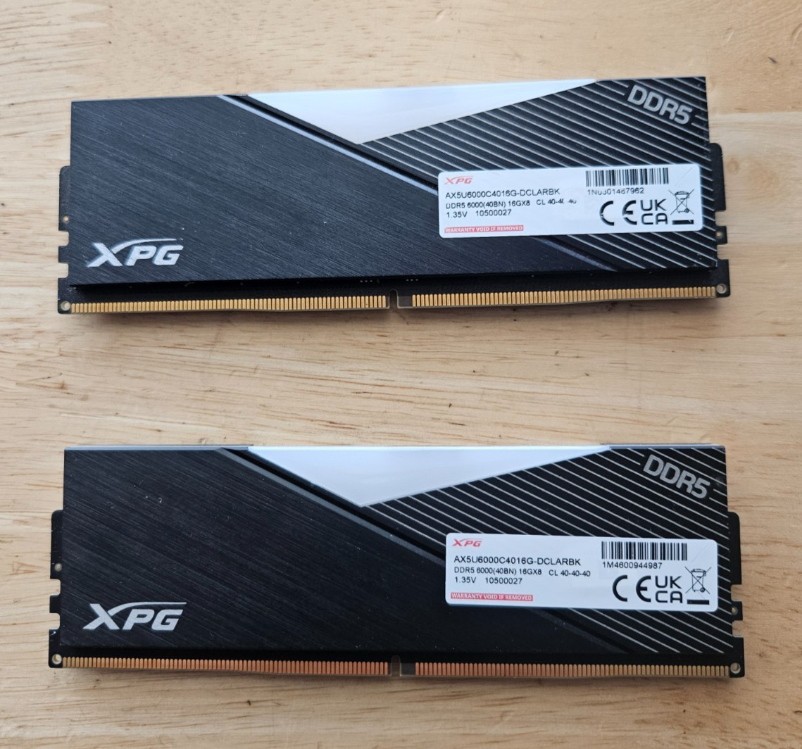 ADATA XPG Lancer 32GB (2 x 16GB) 6000MHz DDR5 Desktop  AX5U6000C4016G-DCLARBK