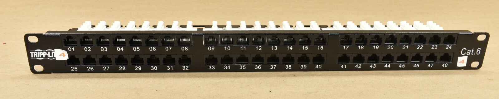 TRIPP-LITE N052-048-1U 48-Port 1U Rack-Mount High-Density 110-Type Patch Panel