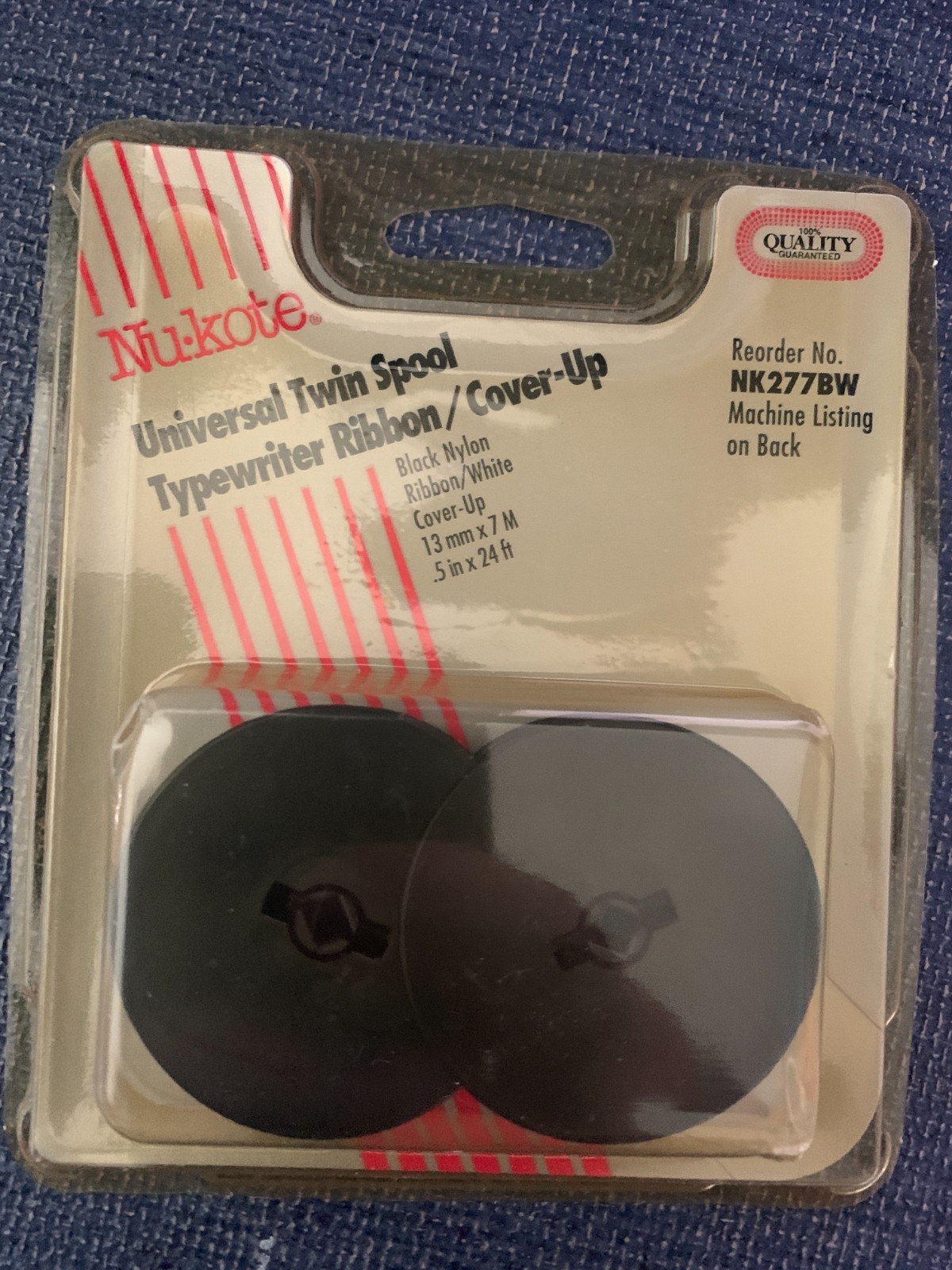 Nu-kote Universal Twin Spool Typewriter  Ribbon