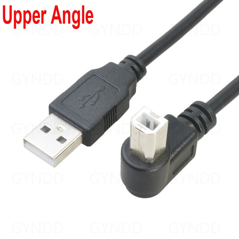 0.3M 0.5M 1M 2M 3M 5M USB 2.0 Cable Printer Lead A TO Male High Speed 90° Angle