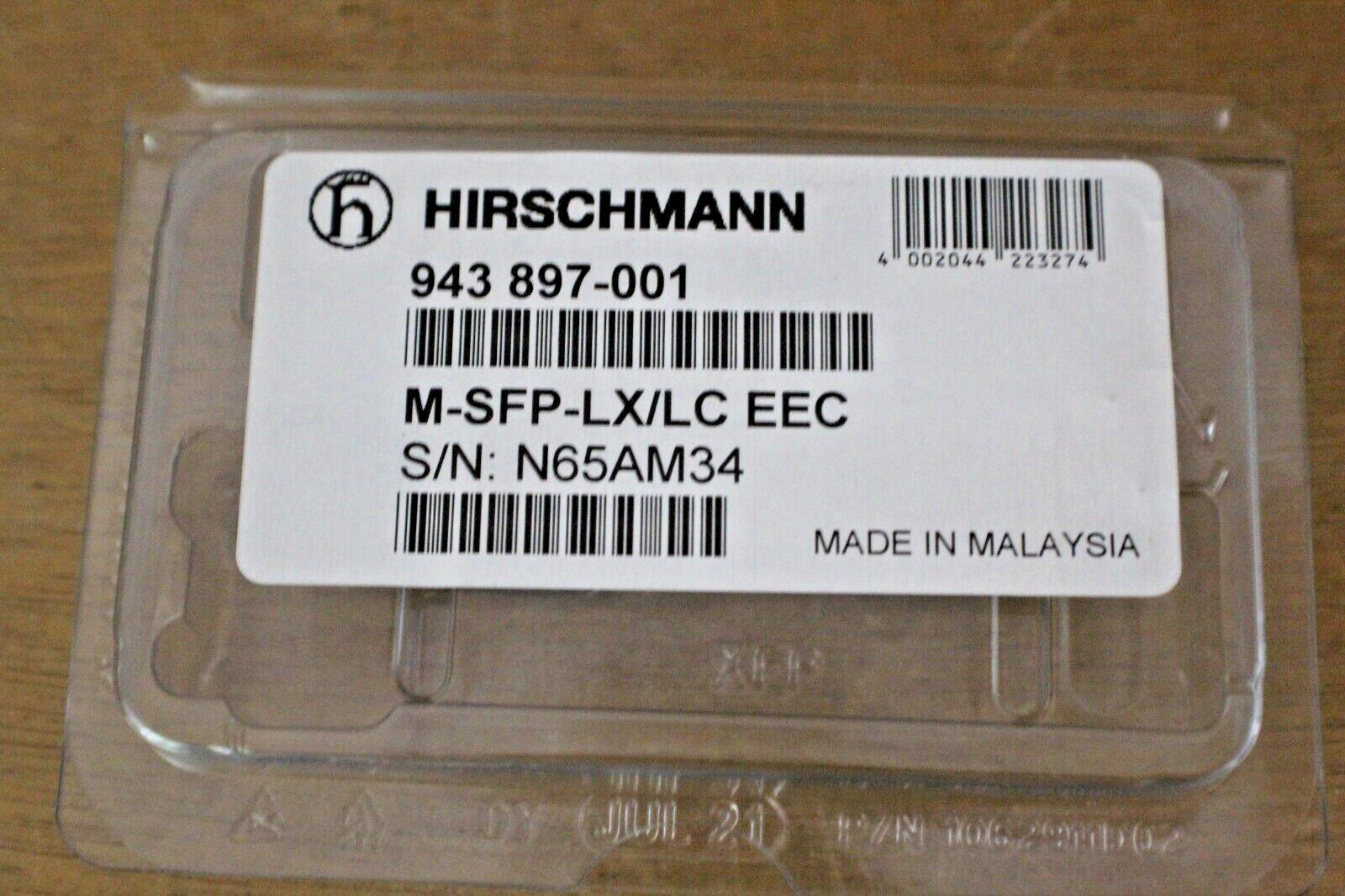 Hirschmann 943 897-001 M-SFP-LX/LC Transceiver P/N: FTLF1318P3BTL-HA
