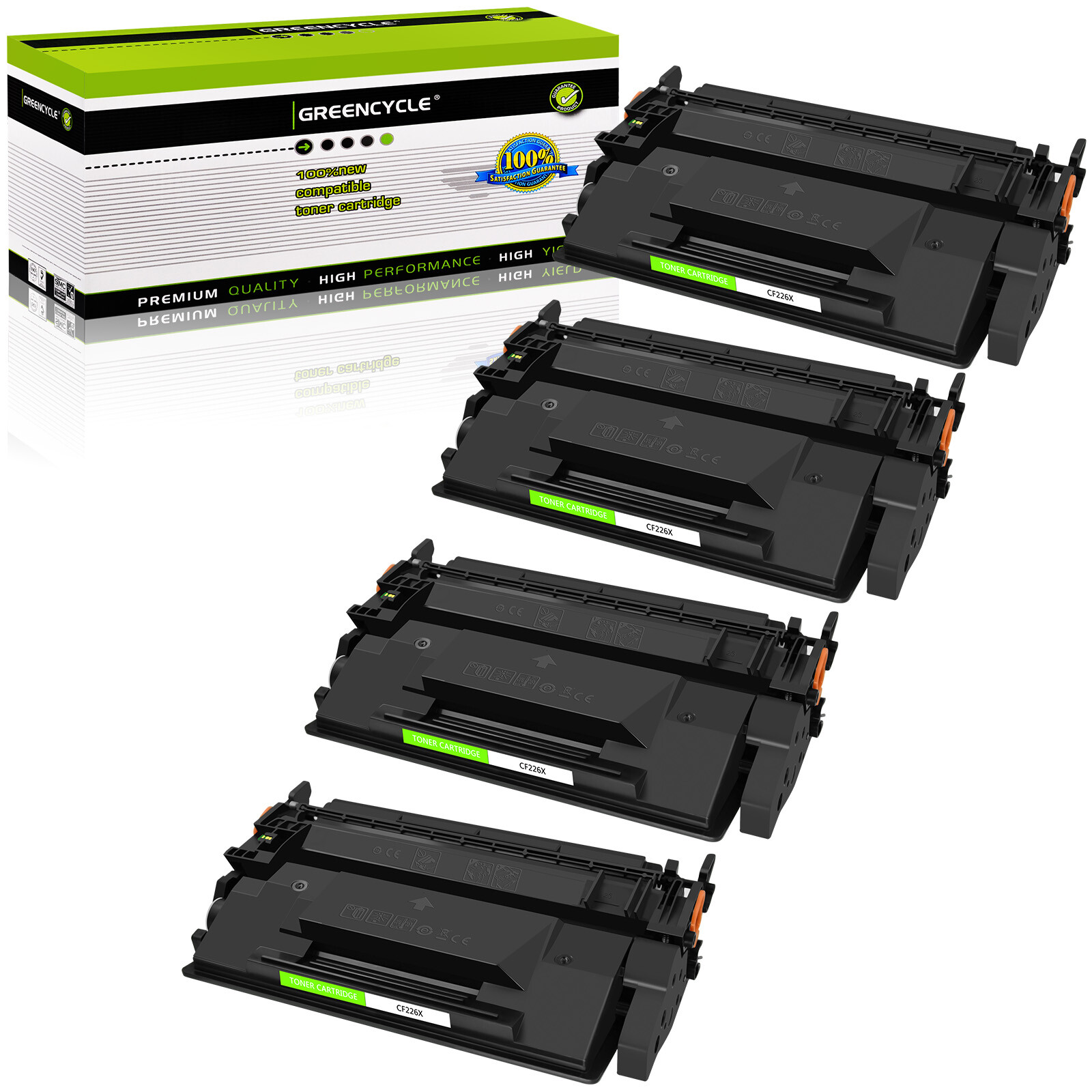 4x Black CF226X 26X High Yield Toner Cartridge for HP LaserJet Pro M402 MFP M426