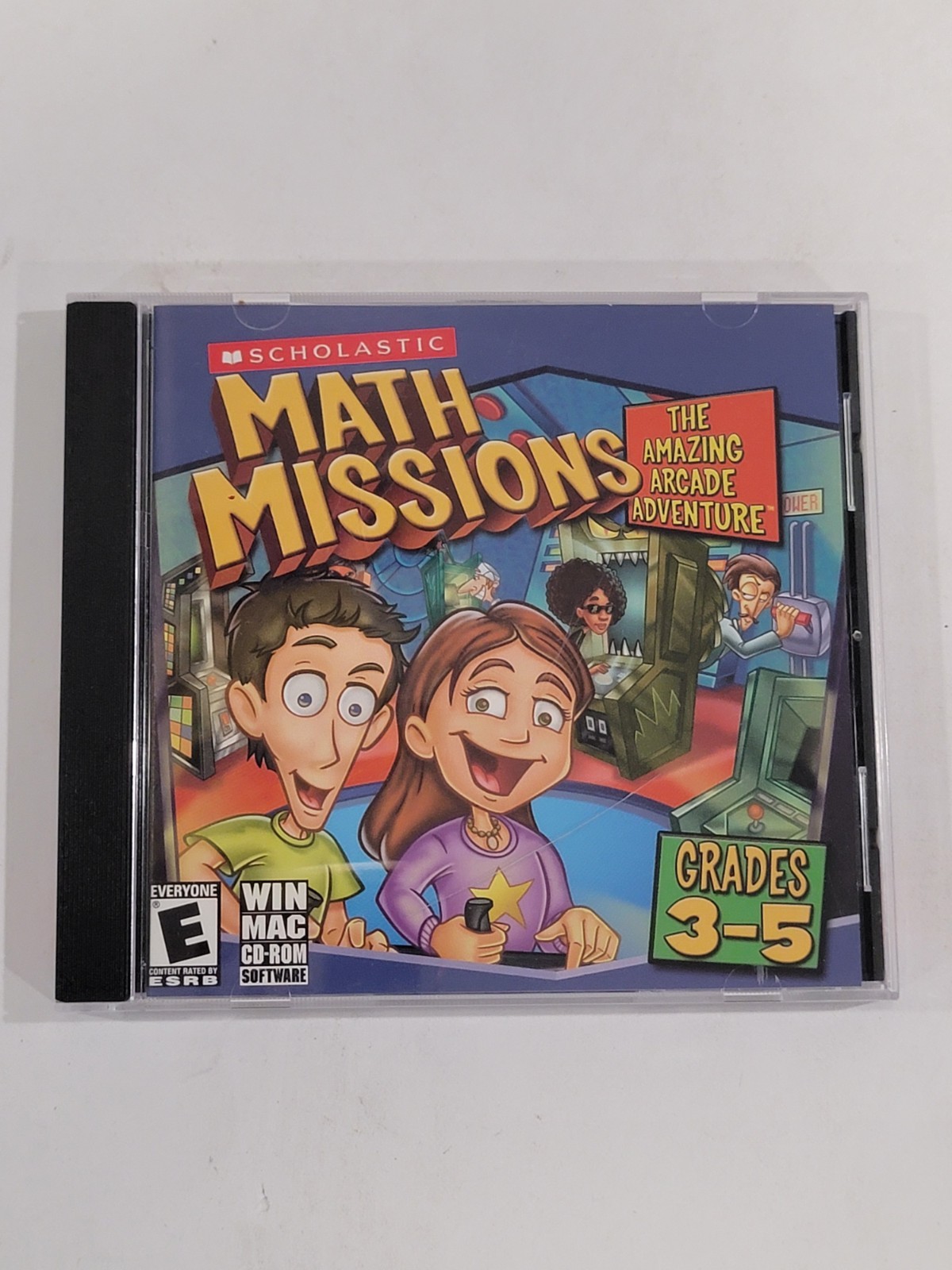 Math Missions The Amazing Arcade Adventure Grades 3-5 PC/Mac CD-ROM Scholastic