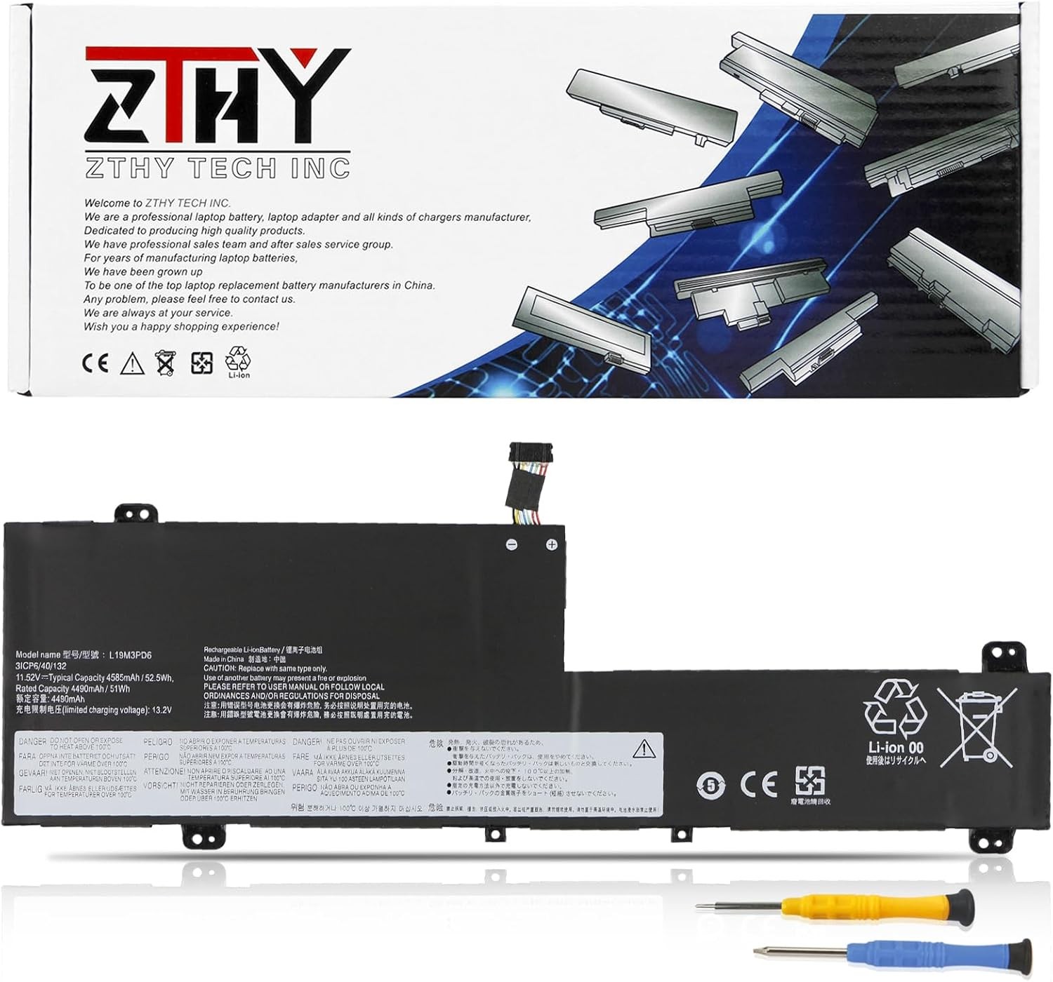 L19M3PD6 L19L3PD6 Laptop Battery Compatible with Lenovo Ideapad Flex 5 14IIL05