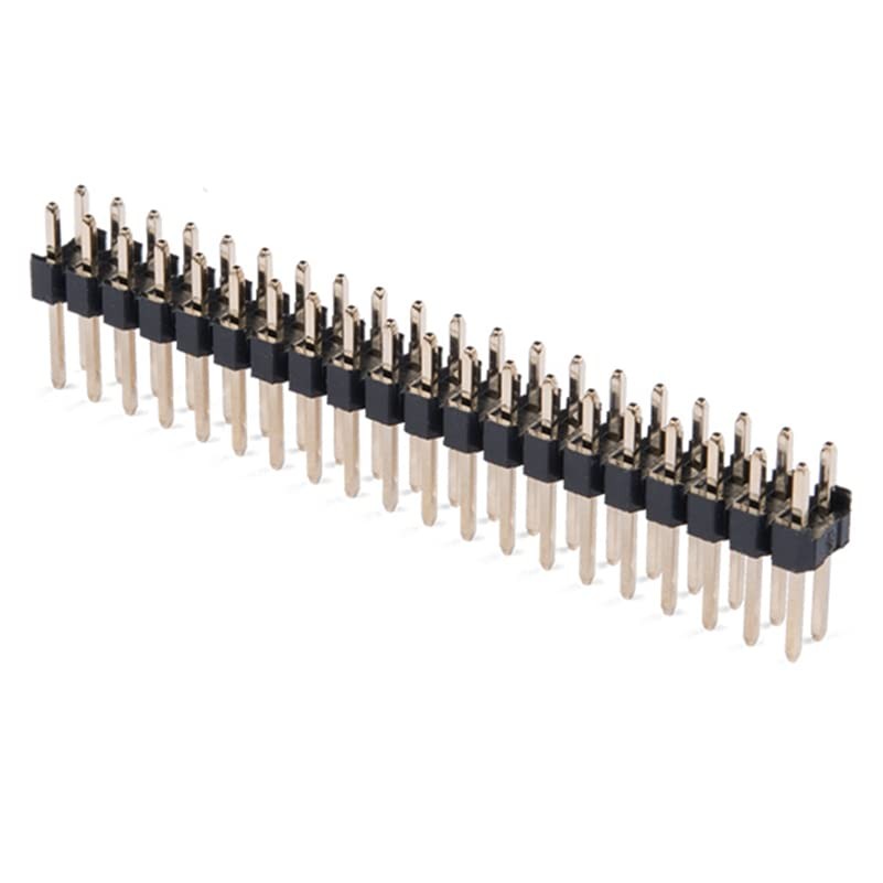 Break-Away 0.1" 2x20-pin Strip Dual GPIO Header, Pack of 10