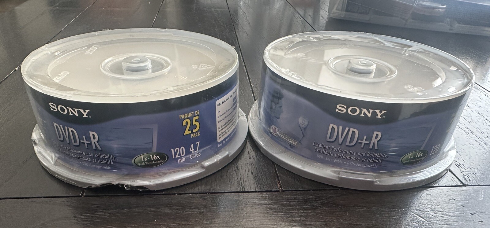 2 Lot Of SONY DVD+R  8X / 4.7GB / 120 Min - 25 Pack Spindle Total~50