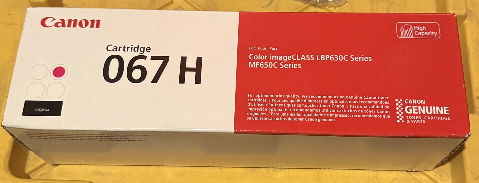 Canon  067H Magenta High Capacity Toner Cartridge**FAST **SEALED**
