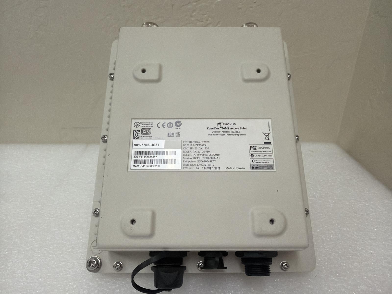 RUCKUS ZONEFLEX 7762-S ZF7762-S ACCESS POINT