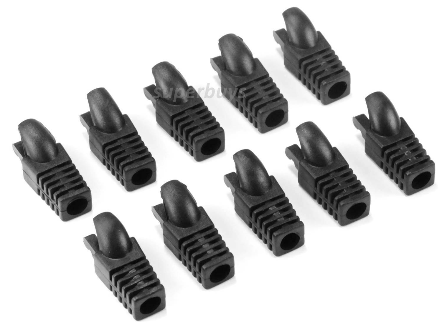 10pcs RJ45 Ethernet Network Cable End Plug Connector Replacement Repair Cover