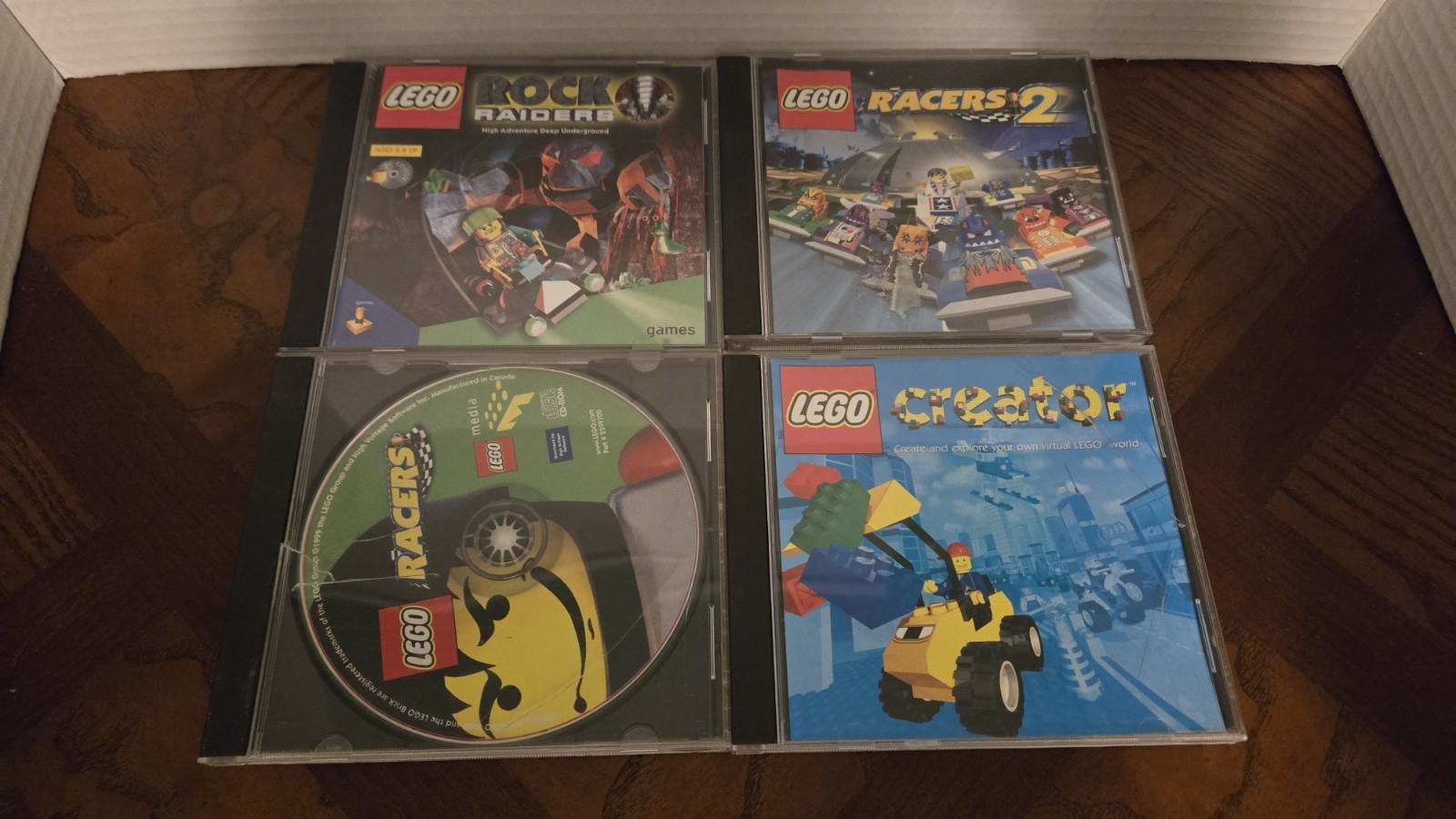 Lego 4 Game Collection PC CD-Rom Creator, Racers 2, Rock Raiders 