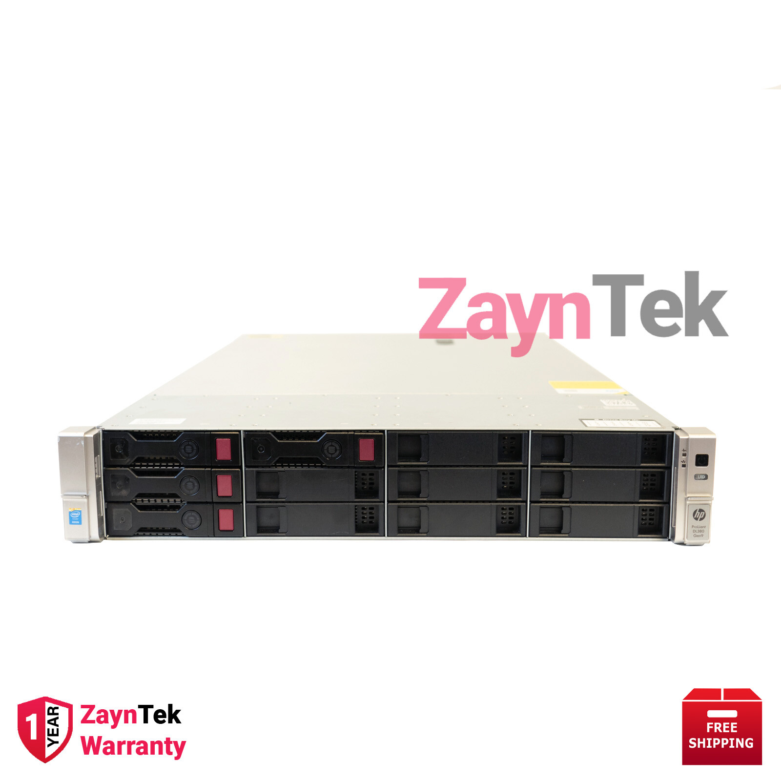 HPE PROLIANT DL380 GEN9 12LFF RACKSERVER 128GBDDR4 2xE52630v3 NEW HPE 12TB HDD