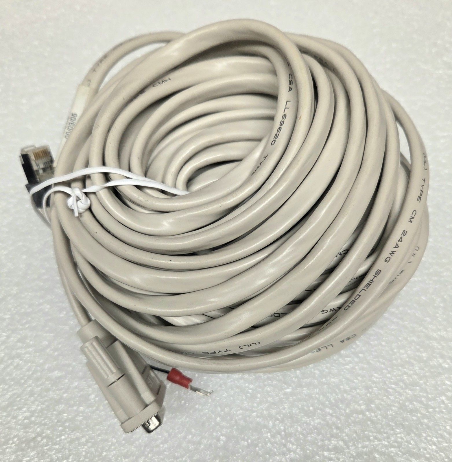 New Kentrox NMS DA15S(female) to RJ48C Pug 50' T1 Network Cable 93050151