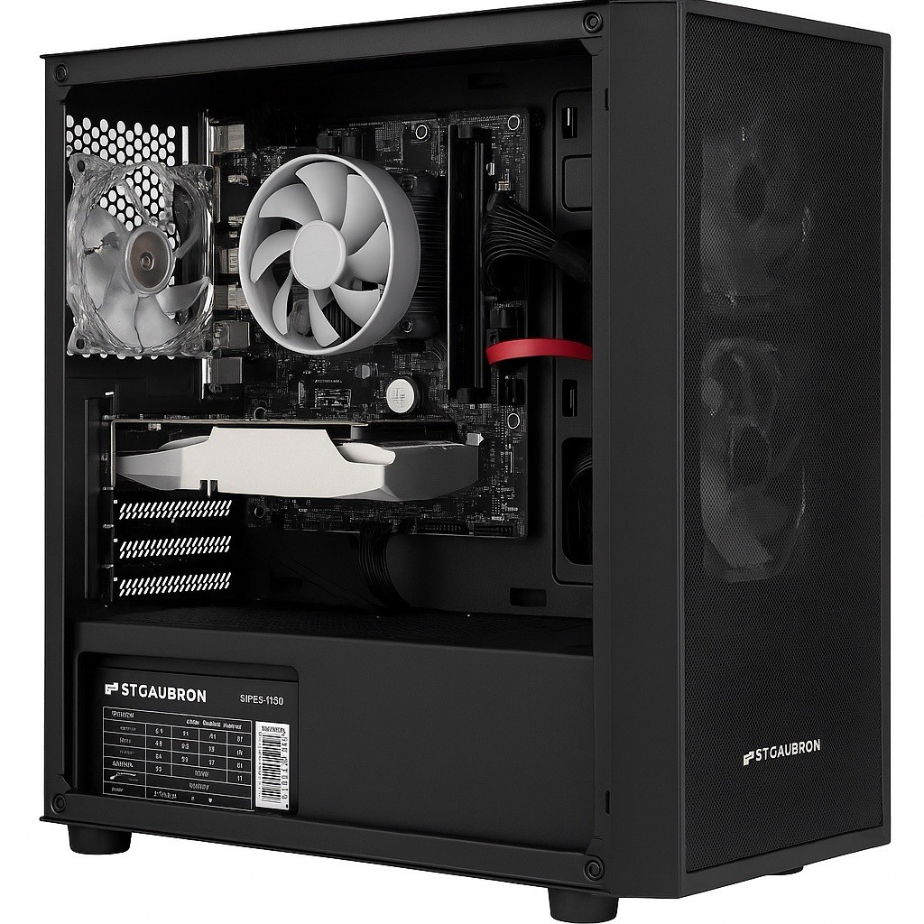 STGAubronGamingDesktopPC IntelCorei5 3.7GHZ,16RAM,512G SSD,WiFi6,BT 5.3 RGBFanx2