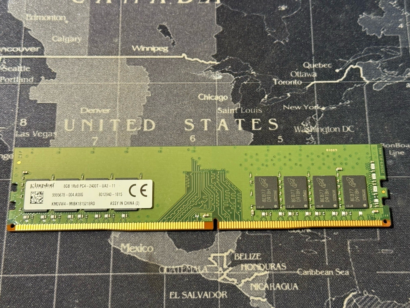 Kingston 8GB 1Rx8 PC4-2400T-UA2-11 DDR4 Desktop RAM Non-ECC