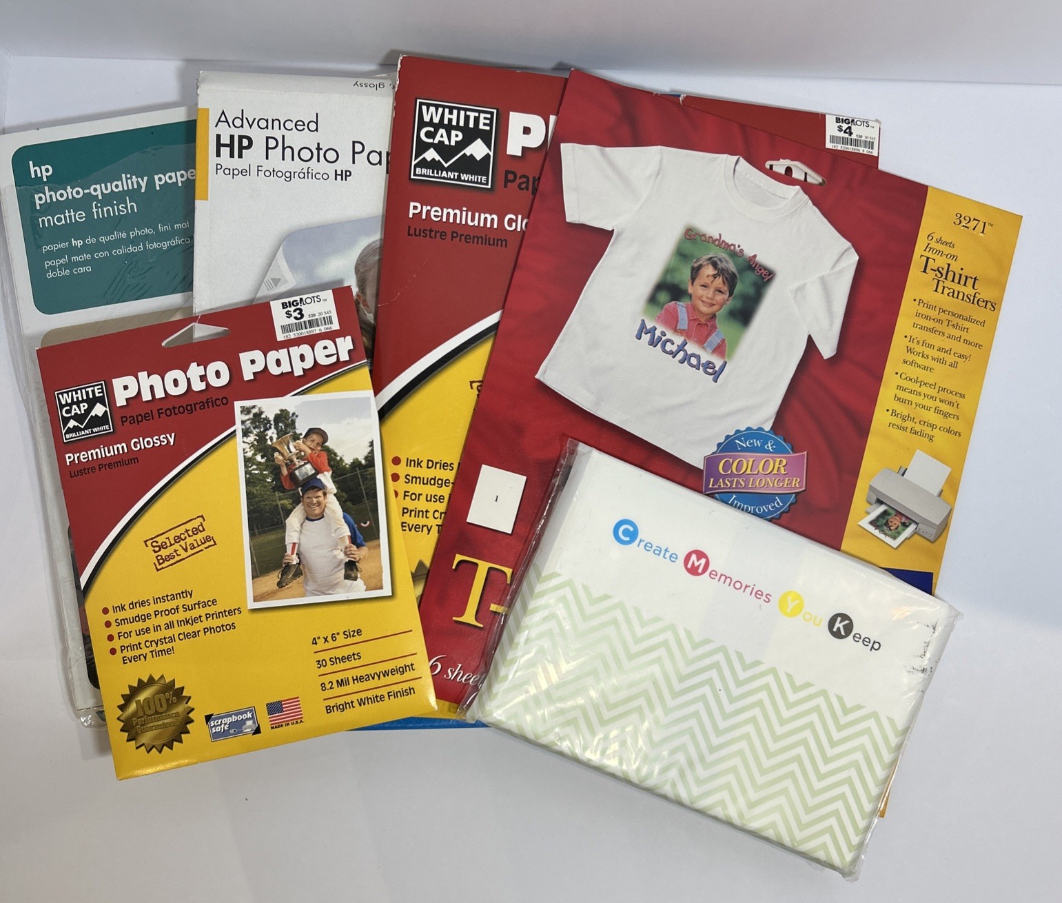 Photo Paper Glossy 100+ Sheets of Different Sizes Packages Not Sealed